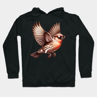 Flying House Finch Hoodie